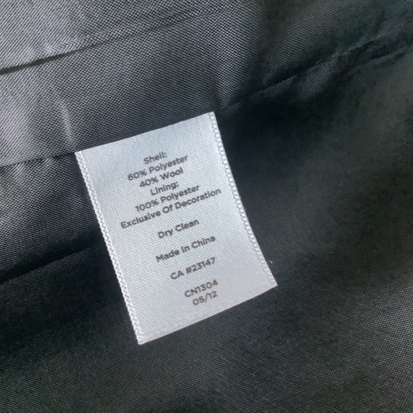 Talbots Black Sleeveless Dress Wool Blend With Beaded Neckline Size 18W - Picture 8 of 8